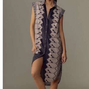 Anthropologie Maeve Lillian shirtdress  size medium